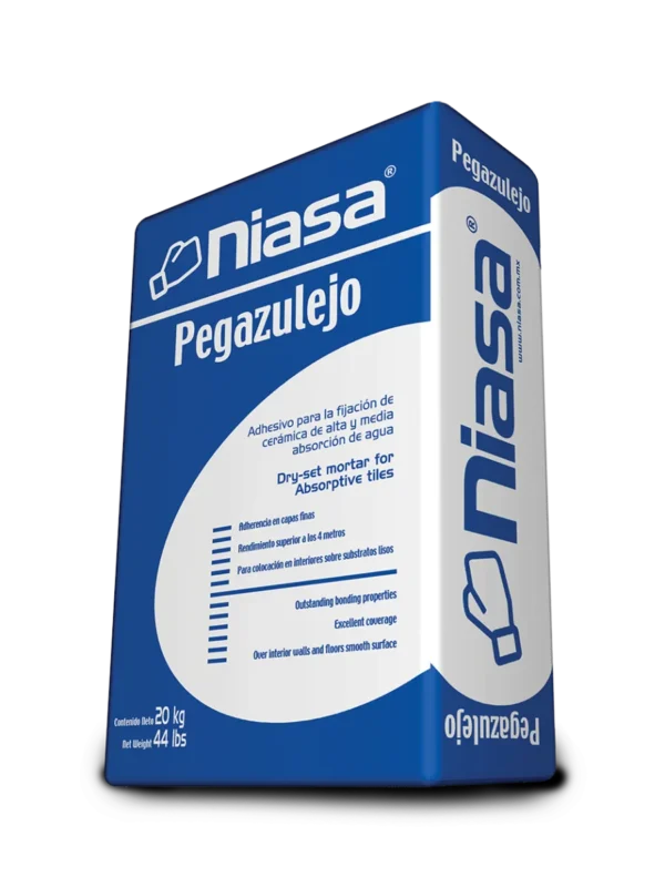 PEGAZULEJO BLANCO NIASA SACO 20 KG.