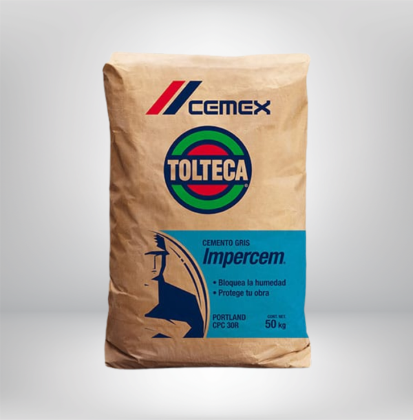 IMPERCEM CEMENTO GRIS 50 KG.