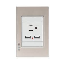 PLACA MET. C/CONT 1.5 Y 2ENT USB (BP05-M/P)