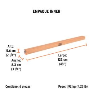 EXTENSION DE ACERO PARA RODILLO 1.2 M