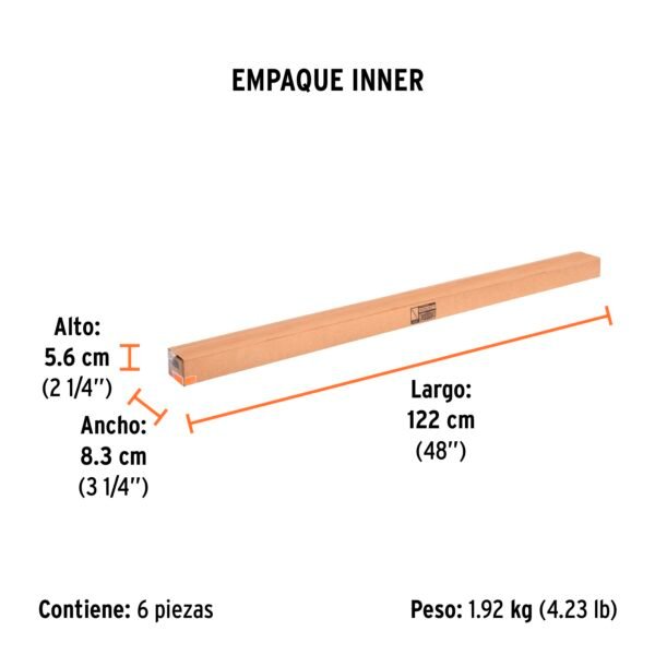 EXTENSION DE ACERO PARA RODILLO 1.2 M