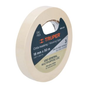 CINTA MASKING TAPE, 3/4"X50M