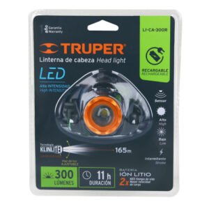 LINTERNA MINERO 1 LED 300 RECARGABLE