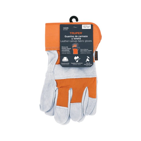 GUANTES DE CARNAZA Y LONETA GDE PAR