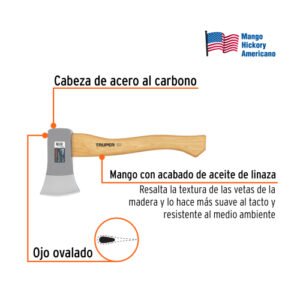 HACHA CAZ. 1-1/4 LB C/MANGO 14