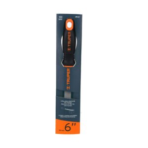 LIMA PLANA,BASTARDA, 6" DOBLE INYECCION