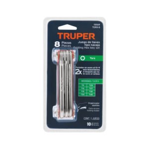 JUEGO DE LLAVES TORX 8 PZAS,TIPO NAVAJA