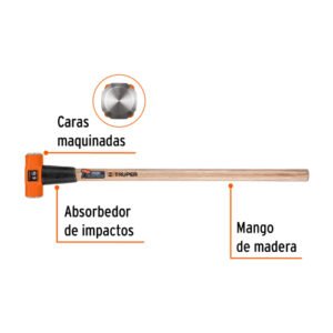MARRO OCTAGONAL 6LBS MANGO MADERA 36"