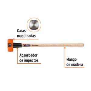 MARRO OCTAGONAL 8LBS MANGO MADERA 36"