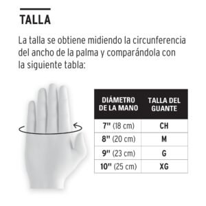 GUANTES NYLON REC. DE NITRILIO G