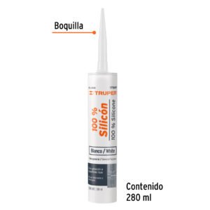 SELLADOR BLANCO, 100% SILICON 280 ML
