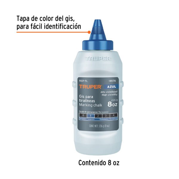 GIS AZUL REPUESTO P/ TIRALINEAS, ALTA VISIBILIDAD