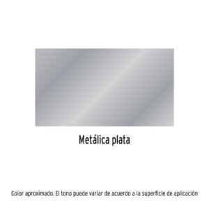 PINTURA EN AEROSOL, MET PLATA