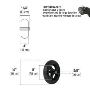 LLANTA COMPLETA IMPONCHABLE 16"