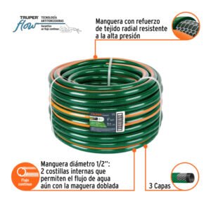 MANGUERA 1", 3 CAPAS ROLLO DE 50M