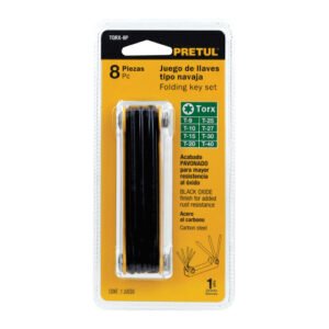 JUEGO 8 LLAVES TORX,TIPO NAVAJA