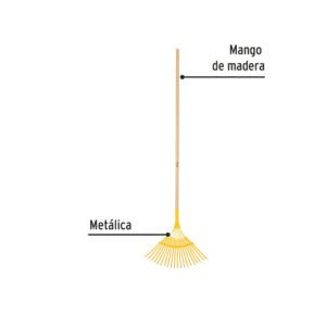 ESCOBA METALICA C/20 DIENTES