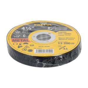DISCO TIPO 41 P/CORTE FINO DE METAL 4-1/2"1.6MM PRETUL