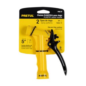 PISTOLA PLÁSTICA P/RIEGO, 5" PRETUL