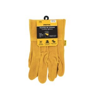 GUANTES DE CARNAZA  CORTOS PRETUL
