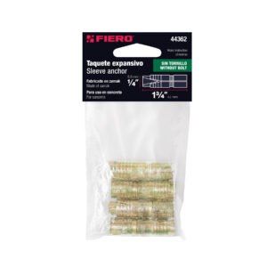 TAQUETE DE EXPANSION, 1/4, BOLSA 4 PIEZAS