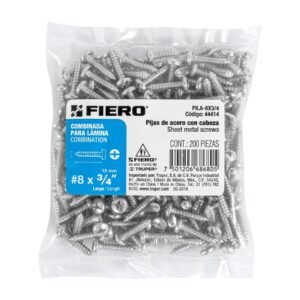 PIJA PARA LAMINA, #8, 3/4"