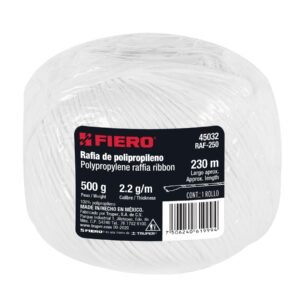RAFIA COLOR BLANCO, CALIBRE 2.2 G/M 500 GRAMOS