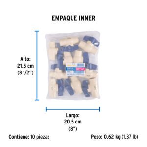 VALVULA DE ESFERA CPCV 1/2