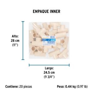 TEE SENC. CPVC 3/4