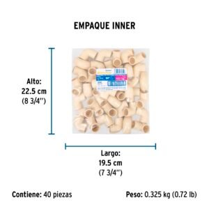 CODO 90° CPVC DE 1/2",FOSET