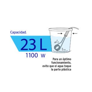 CALENTADOR DE INMERSIÓN #6,1100W,23L VOLTECK