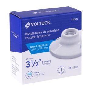 PORTALAMPARA DE PORCELANA 3-1/2"