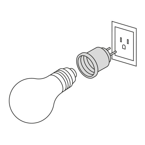 PORTALAMPARA DE BAQUELITA, C/ADAPT,VOLTECK