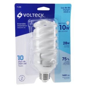 LÁMPARA 28W,ESPIRAL,LUZ DIA VOLTECK