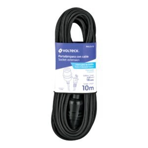 PORTALAMPARAS CON CABLE DE 10 MTS