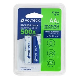 BLISTER 2 PILAS RECARGABLE AALARGA DURACION 2500 MAH