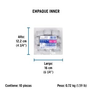 COPLE REFORZADO DE ACERO GALVANIZADO DE 1/2,