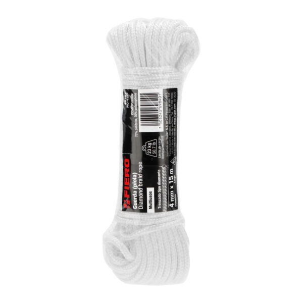 PIOLA DE POLIESTER DE 4MM X 15M BCO