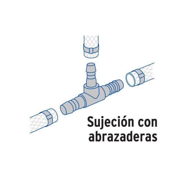 TEE INSERCION 1/2 DE POLIPROPILENO