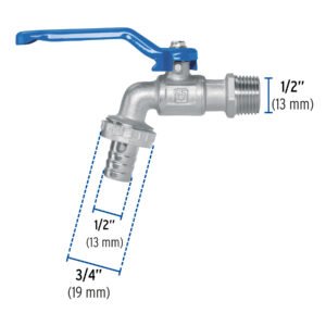 LLAVE DE ESFERA, 140 GR, ENT 1/2" FOSET