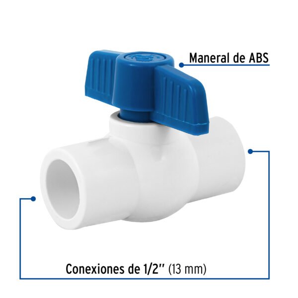 VALVULA ESFERA PVC 1/2
