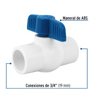 VALVULA ESFERA PVC 3/4 P/CEMENTAR