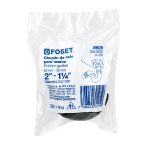 CHUPON DE HULE NEGRO, 50-32 MM