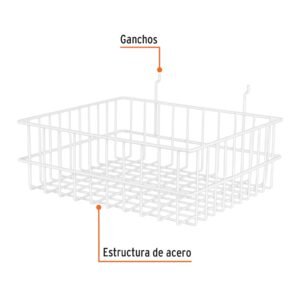 CANASTILLA ACERO 42X14X34 TRUPER
