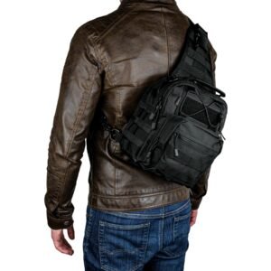 MOCHILA TACTICA DE HOMBRO,NEG